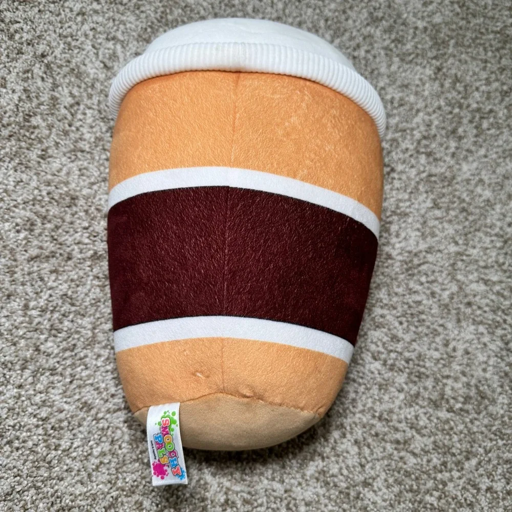 Linzy Toys Smoochy‎ Pals Coffee Cup Plush 12 Inch Squishy Latte Stuffed Animal